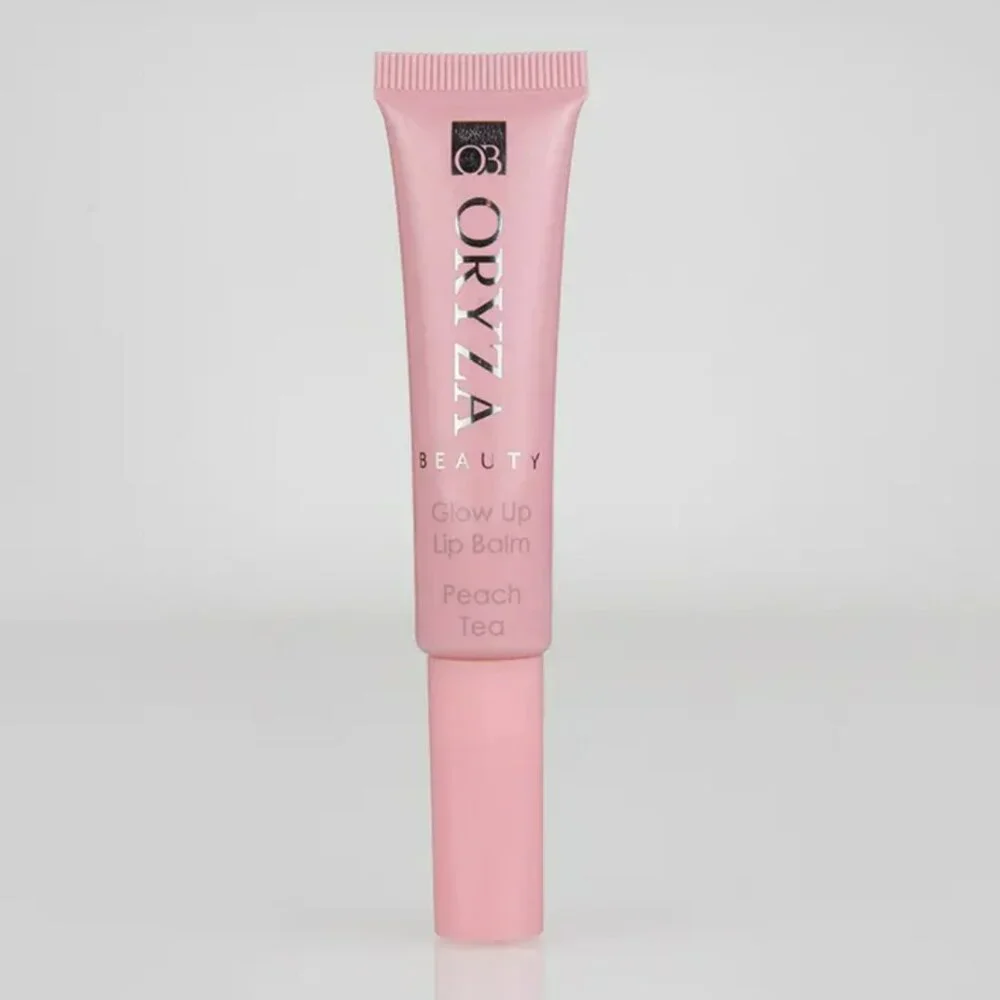 Oryza Beauty Glow Up Lip Balm in Peach Tea, Full Sized, New/Sealed Lipbalm
